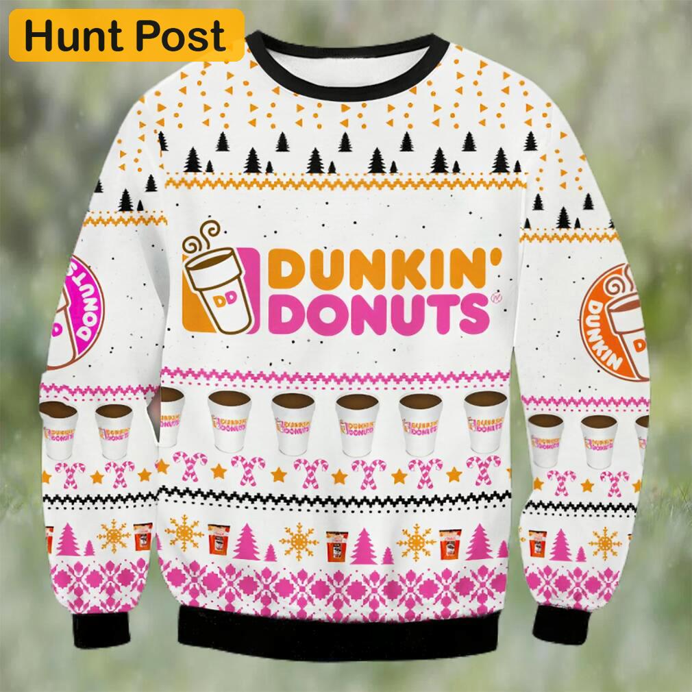Dunkin donuts coffee christmas sweater Christmas Ugly Sweater