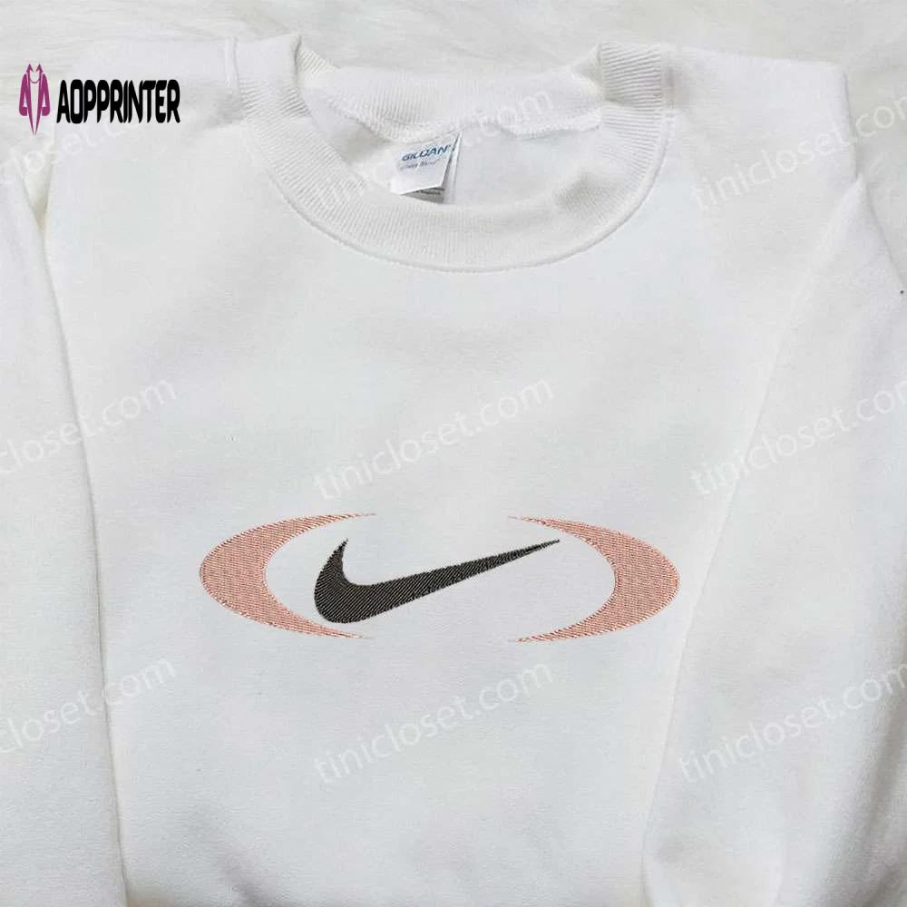Eclipse x nike embroidered shirt: custom gift for son stylish & unique nike shirt Embroidered Shirt