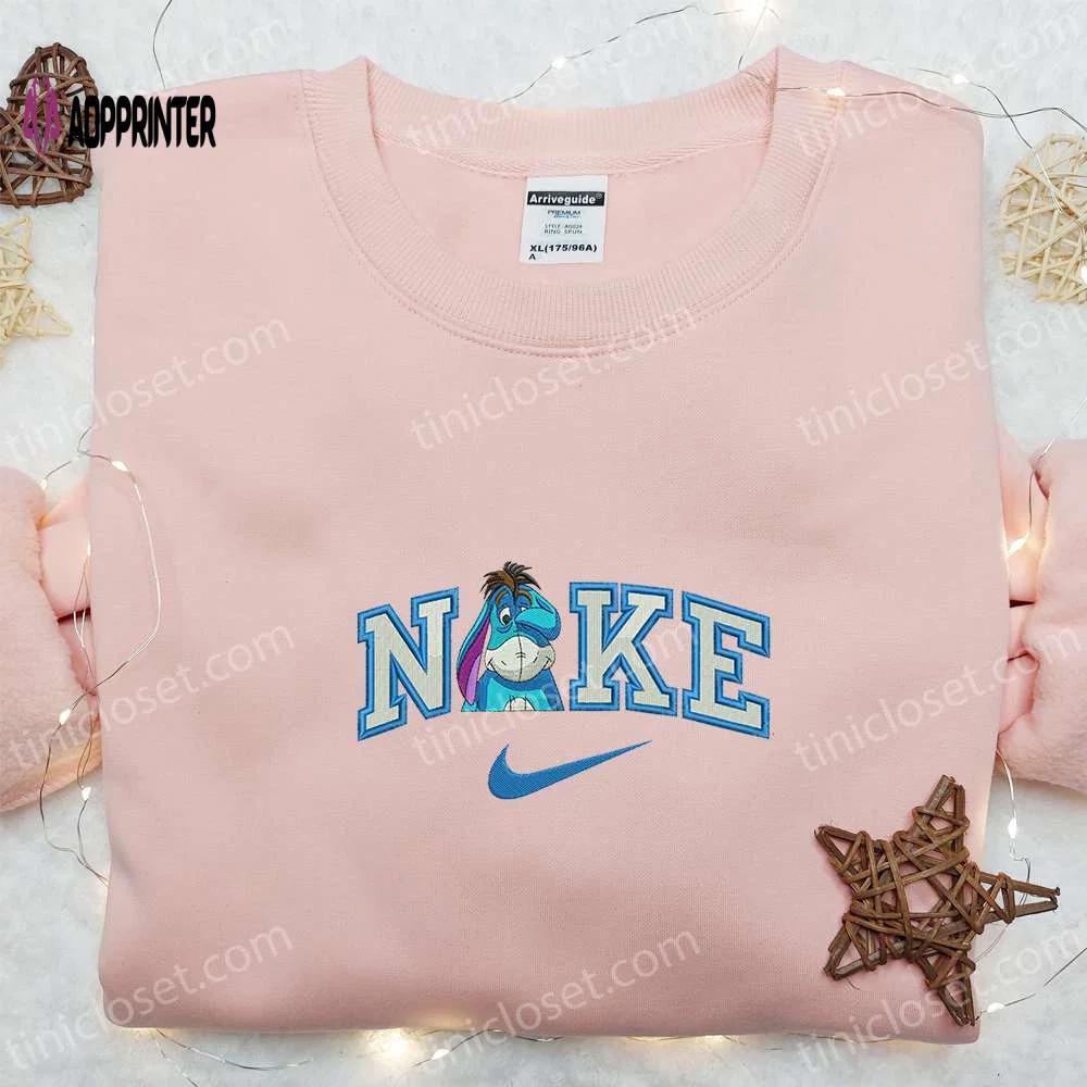 Eeyore eye x nike embroidered shirt & winnie the pooh custom tee – unique nike embroidery Embroidered Shirt