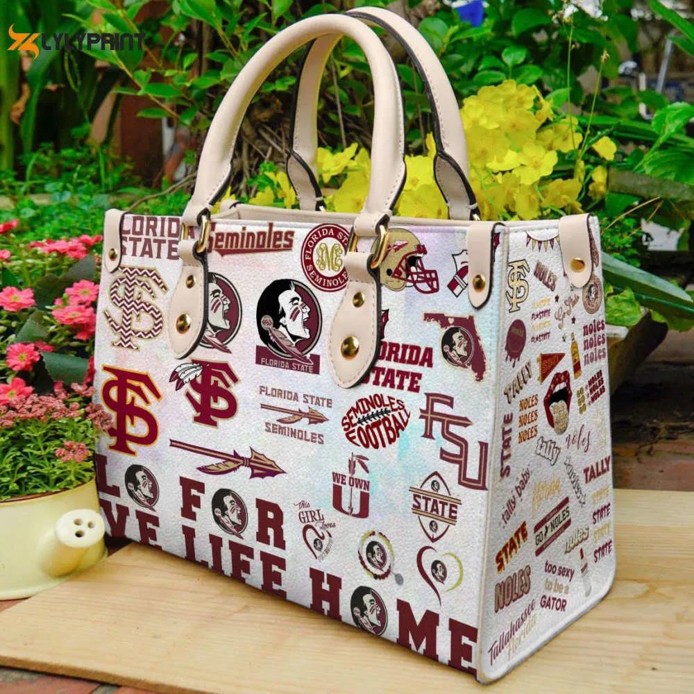 Florida state seminoles leather handbag gift for women w 4224 Women Leather Hand Bag