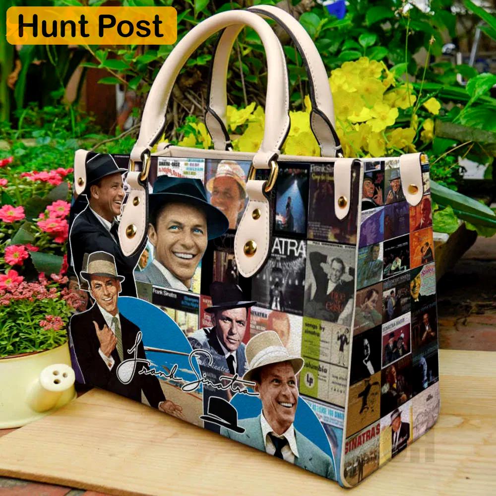 Frank sinatra 2 leather handbag for women gift 2473 Women Leather Hand Bag
