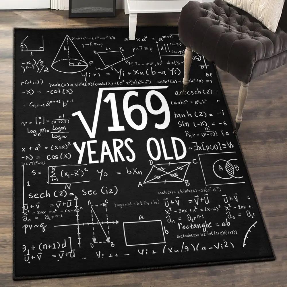 Funny old people kitchen rugs, square root birthday rug Rectangle Rug