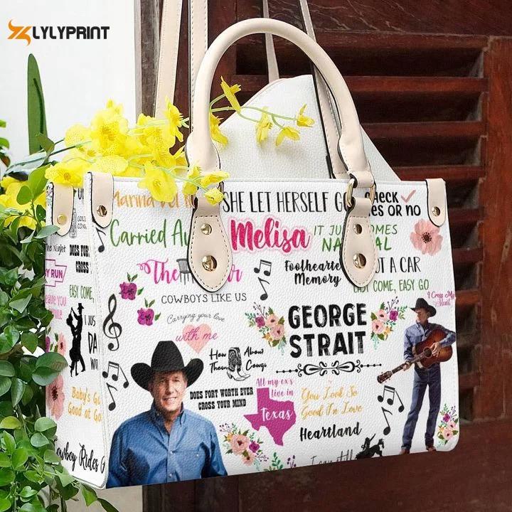 George strait custom leather bag for women gift 901 Women Leather Hand Bag