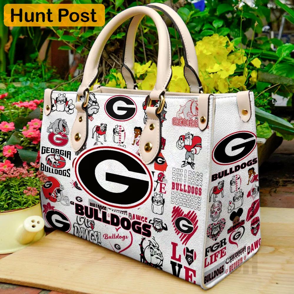 Georgia bulldogs lover leather hand bag gift for women’s day – perfect women s day gift ch 313 Women Leather Hand Bag