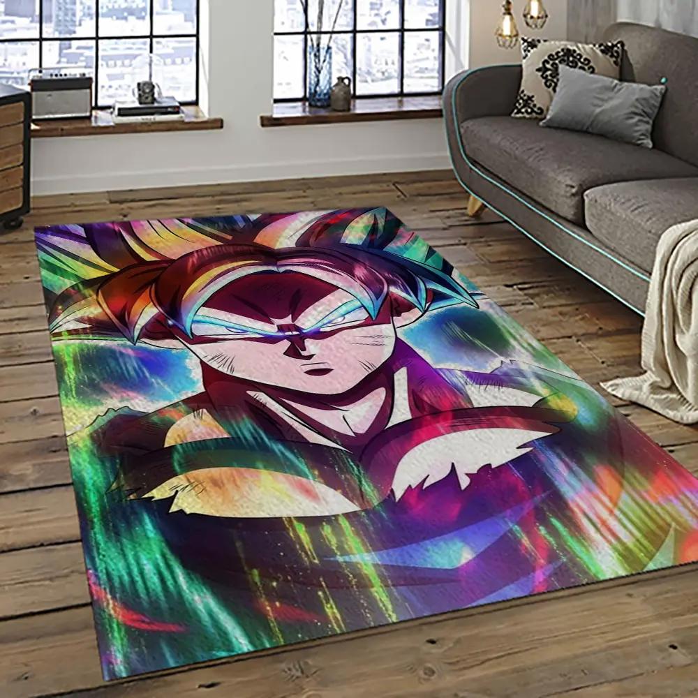 Goku characters cartoon movie carpet rectangle area rug for living room bedroom decor gku18 Rectangle Rug