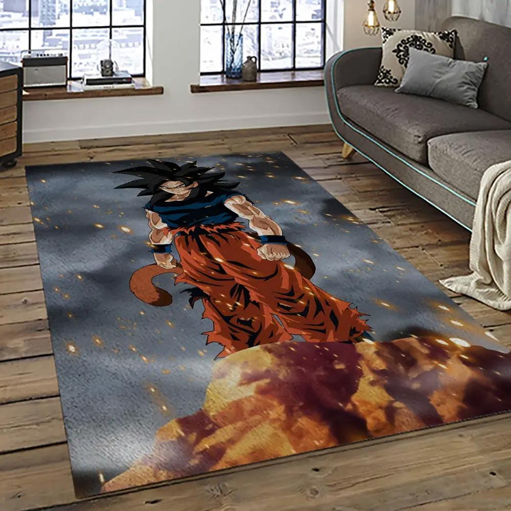 Goku characters cartoon movie carpet rectangle area rug for living room bedroom decor gku30 Rectangle Rug