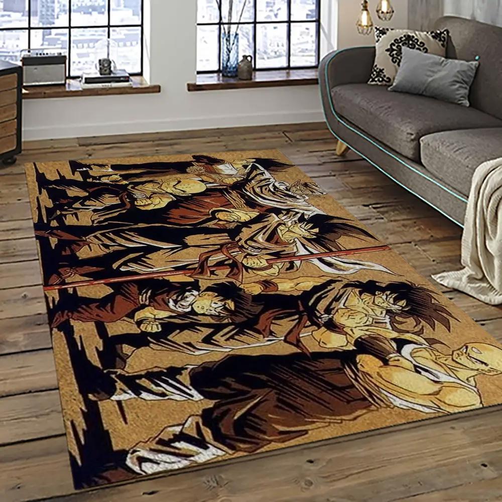 Goku characters cartoon movie carpet rectangle area rug for living room bedroom decor gku32 Rectangle Rug