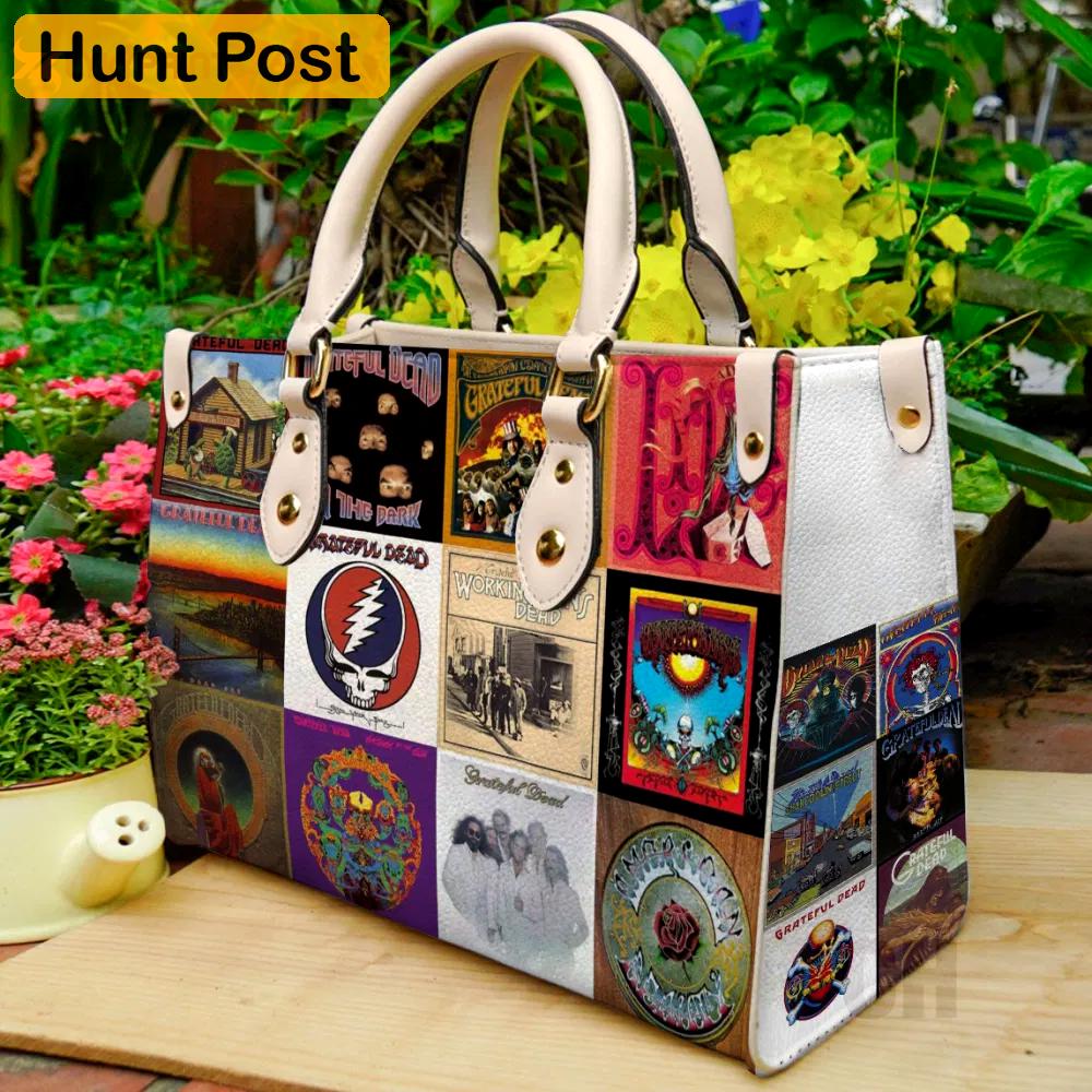 Grateful dead 1 leather handbag 3398 Women Leather Hand Bag