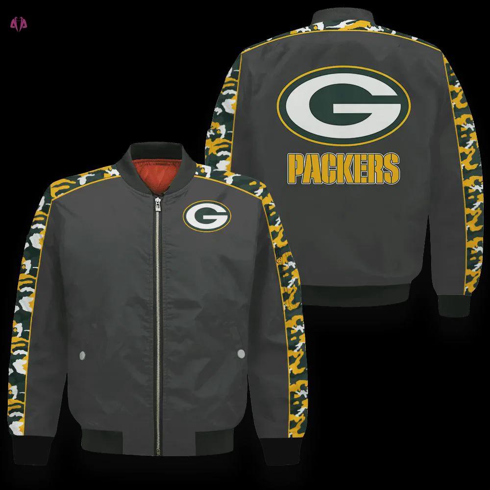 Green bay packers nfl 2023 starter thursday night gridiron unisex bomber jacket v7 Bomber Jacket