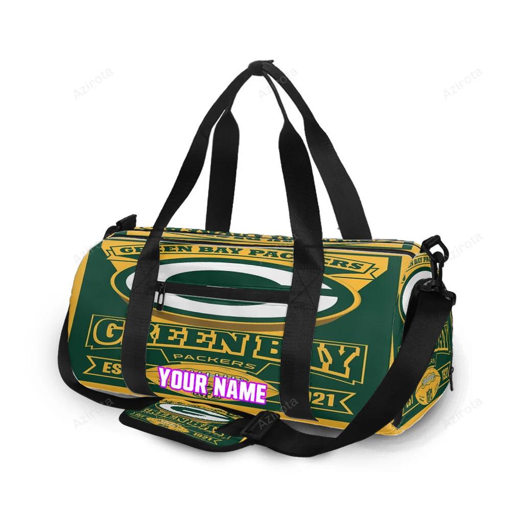 Green bay packers poster est 1921 personalized name travel bag gym bag 694 Travel Bag