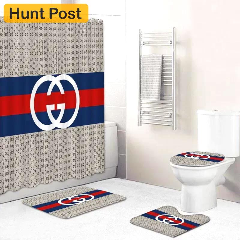 Gucci bath mat bathroom sets home decor hypebeast luxury fashion brand Bathroom Set