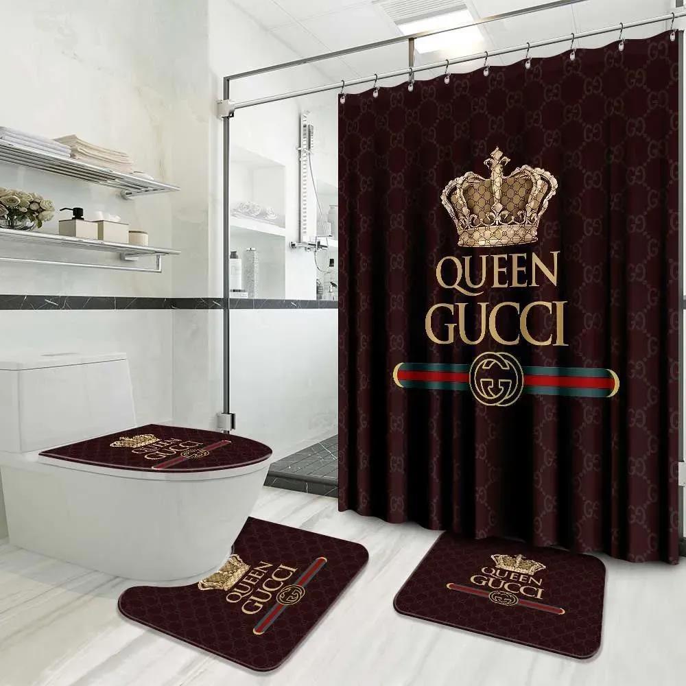 Gucci bath mat home decor hypebeast bathroom sets luxury fashion brand Bathroom Set