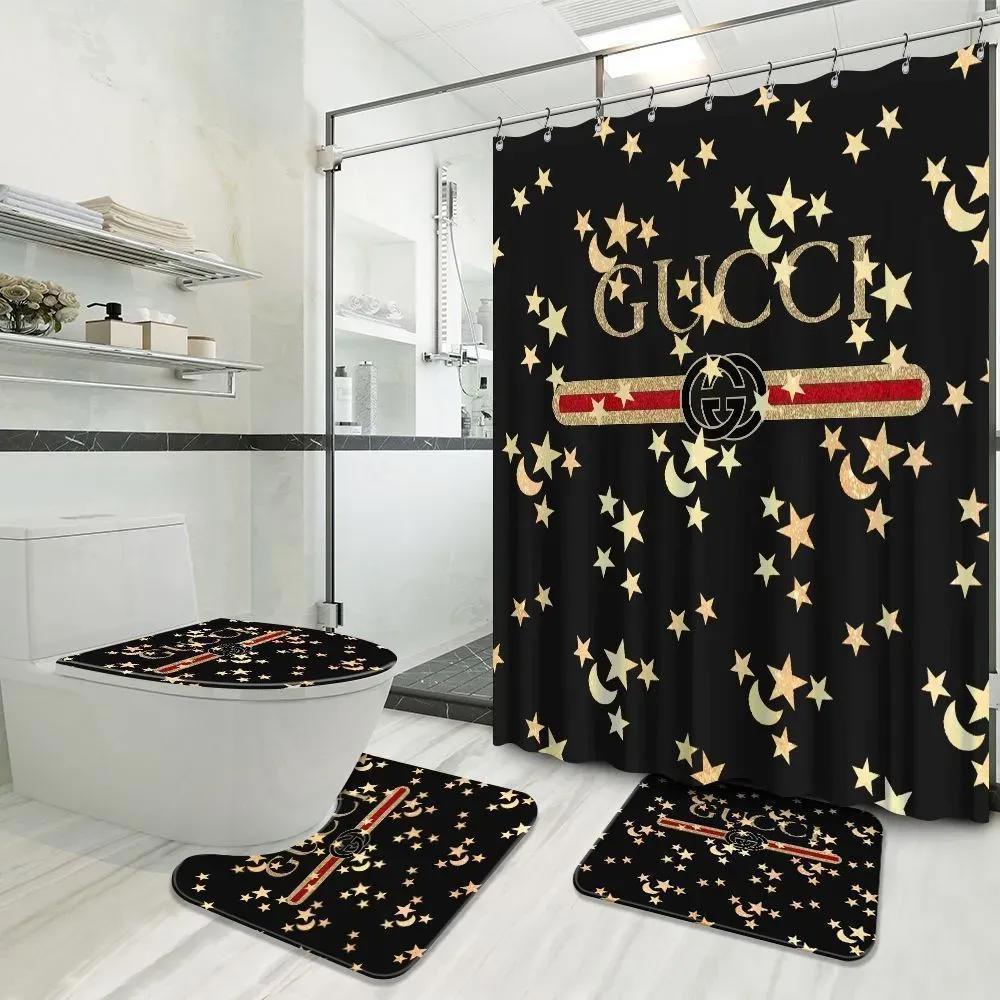 Gucci bathroom set home decor hypebeast bath mat luxury fashion brand Bathroom Set