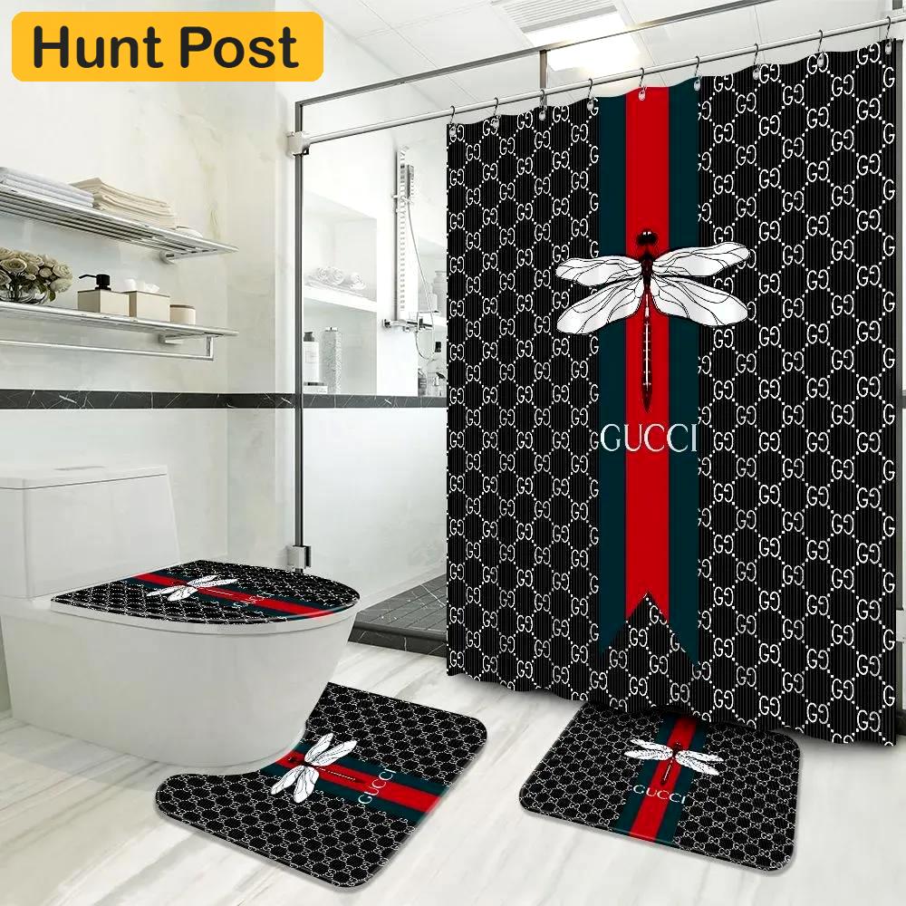 Gucci bathroom set hypebeast home decor bath mat luxury fashion brand Bathroom Set