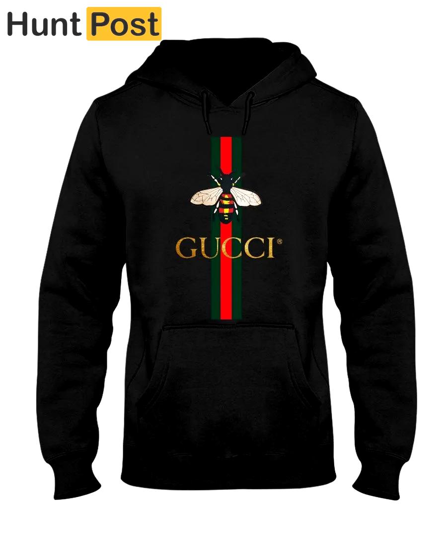 Gucci bee black unisex hoodie outfit for men women luxury brand clothing special gift Hoodie 3D