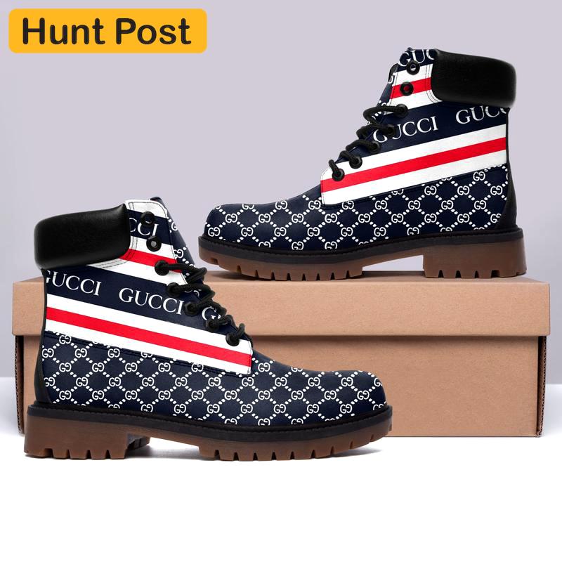 Gucci blue timberland boots form timboots shoes hot 2023 gifts for men women 1 Timboots Shoes