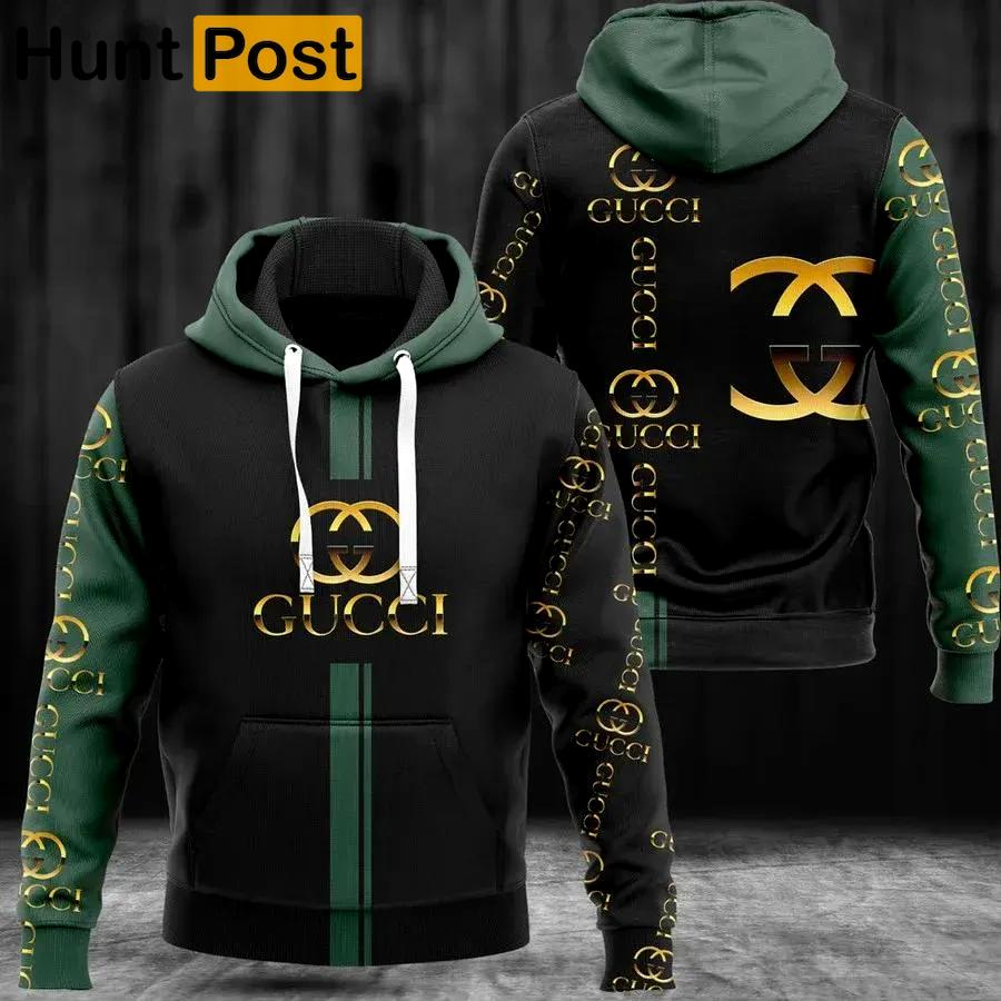 Gucci green unisex hoodie gucci logo hoodie for men women Hoodie 3D