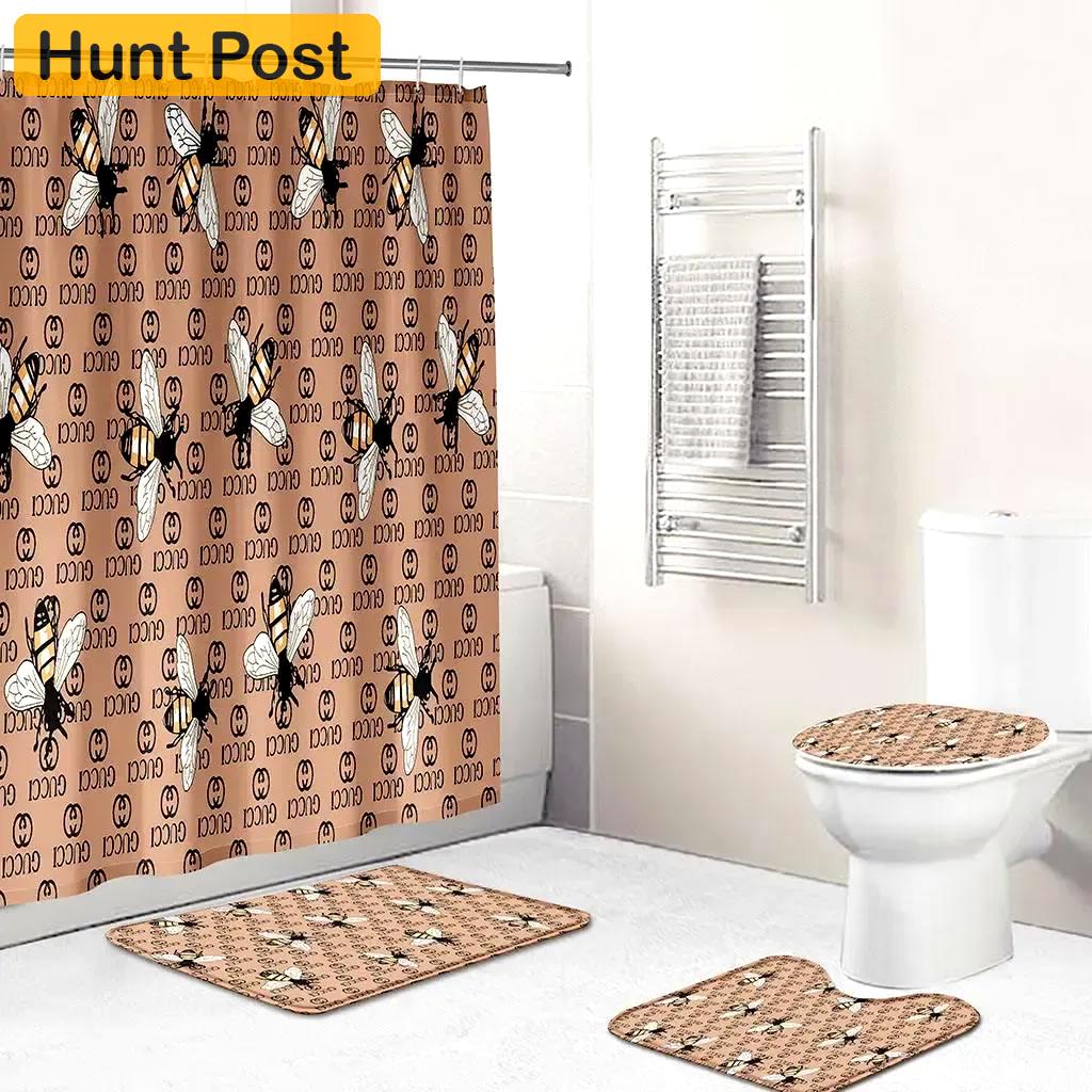Gucci home decor bathroom sets bath mat luxury fashion brand hypebeast Bathroom Set