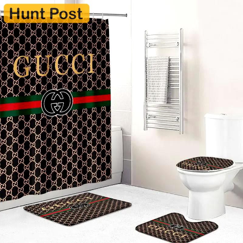 Gucci hypebeast bathroom sets home decor luxury fashion brand bath mat Bathroom Set