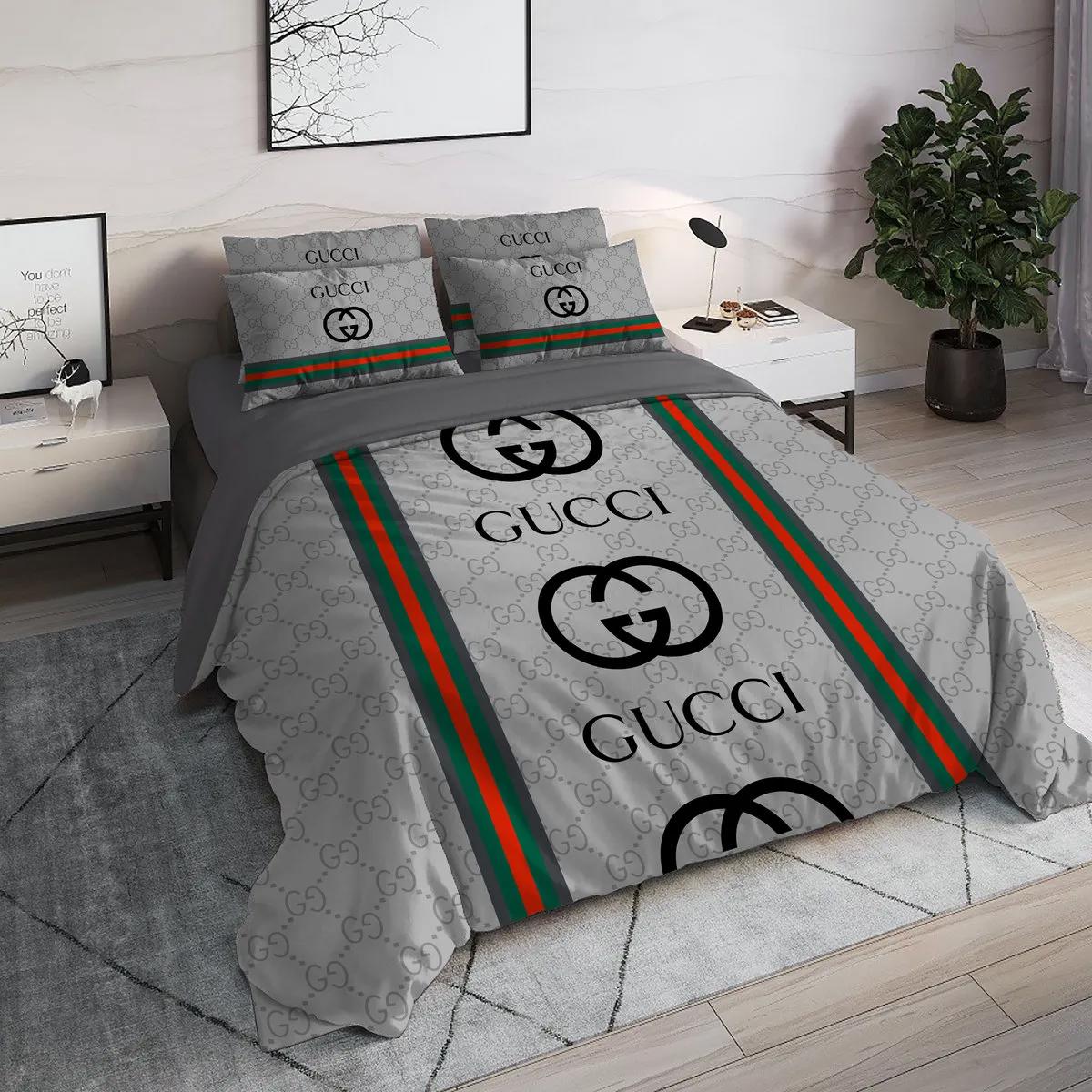 Gucci logo type 32 Bedding Sets bed linen hyperbeast Bedroom bedclothes blankets covers home decor sheets bedspread duvet premium fashion brand luxury ideas
