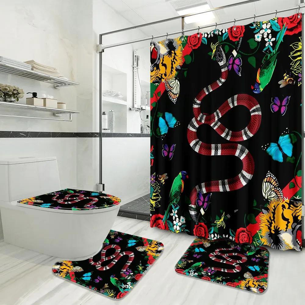 Gucci luxury fashion brand bath mat home decor hypebeast bathroom sets Bathroom Set