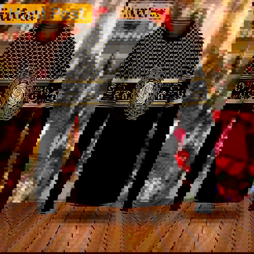 Gucci luxury ugly christmas sweaterhot 2025 style 418 Christmas Ugly Sweater