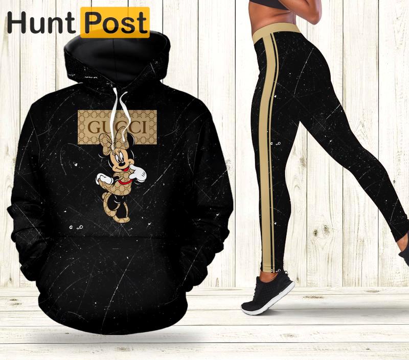Gucci minnie mouse hoodie leggings for women luxury brand clothing clothes outfit disney adults gifts 164 hcst 37 Hoodie Leggings Set
