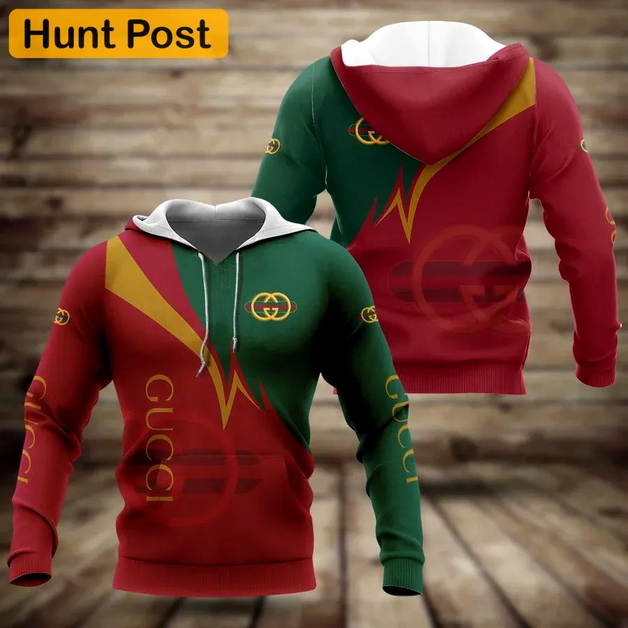 Gucci red unisex hoodie for men women luxury brand clothing clothes outfit Hoodie 3D