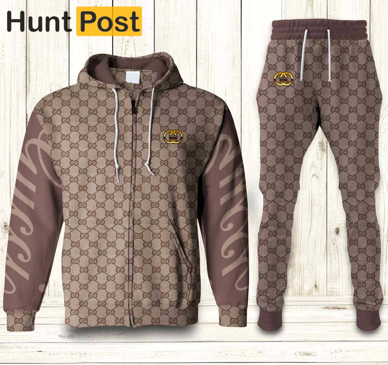 Gucci unisex sweatpant trouser with pocket sports clothing new hot 2023 19 Hoodie Long Pants 3D Set