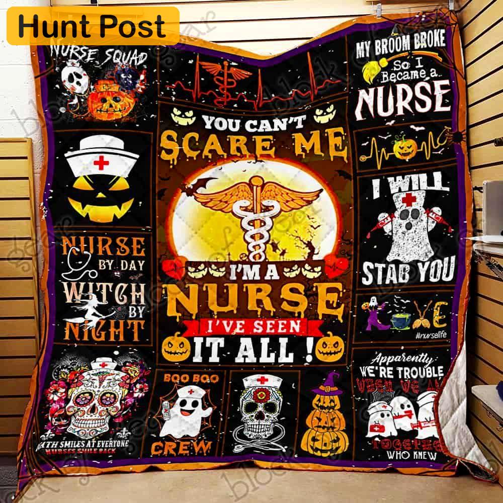 Halloween decorations halloween nurse 3d all over printed quilt blanket Quilt Blanket