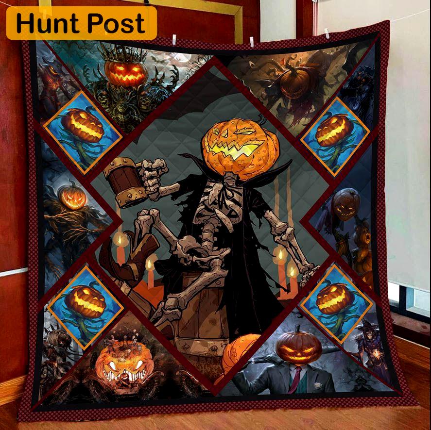 Halloween decorations pumpkin halloween ty709 – quilt blanket Quilt Blanket