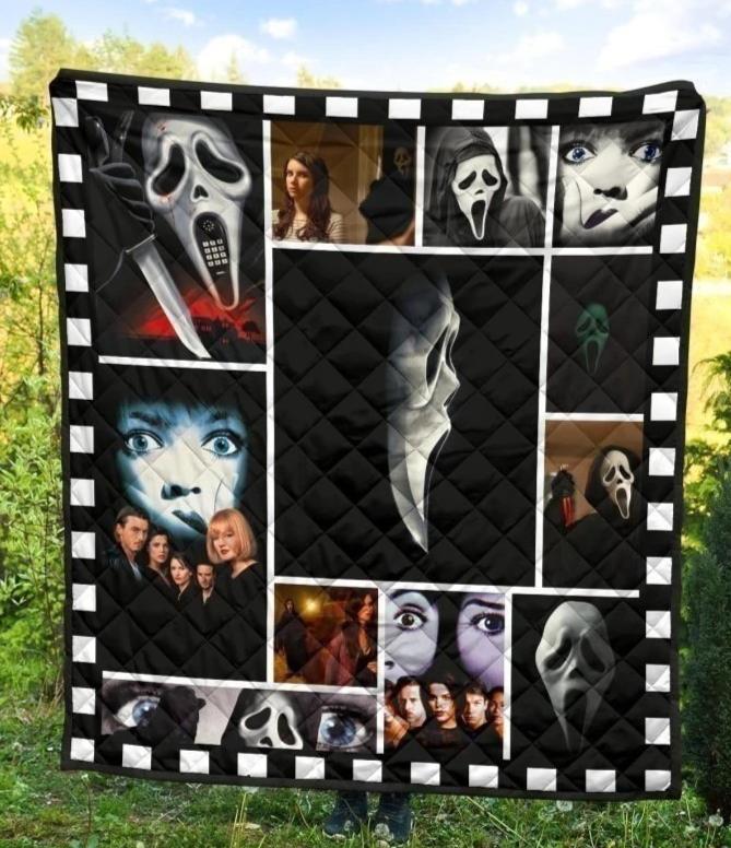 Halloween decorations scream movies halloween quilt blanket Quilt Blanket