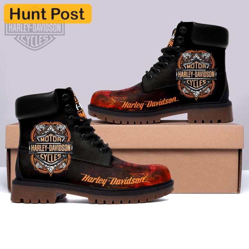 Harley davidson form timboots hot 2023 best gift for fans 2 Timboots Shoes