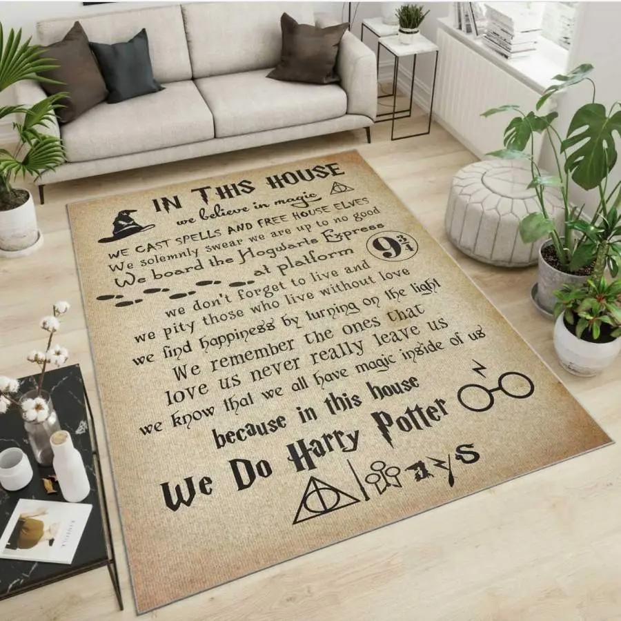 Harry potter carpet200303104 home decor area rug living room Rectangle Rug