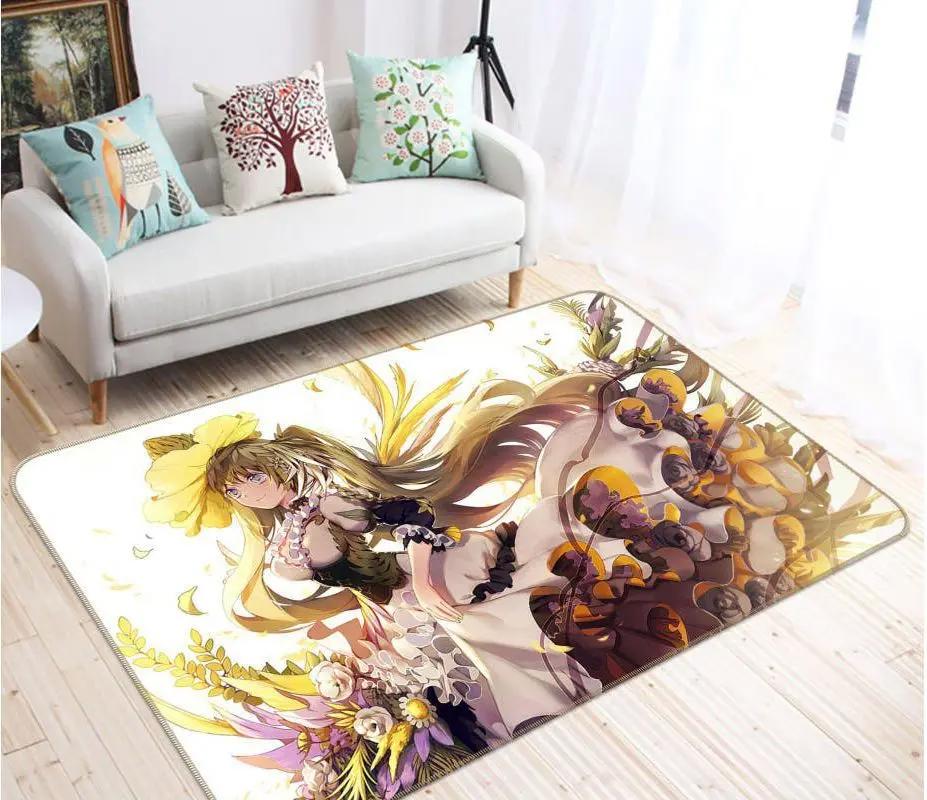 Hatsune miku anime 53 area rug living room and bed room rug rug regtangle carpet floor decor home decor Rectangle Rug
