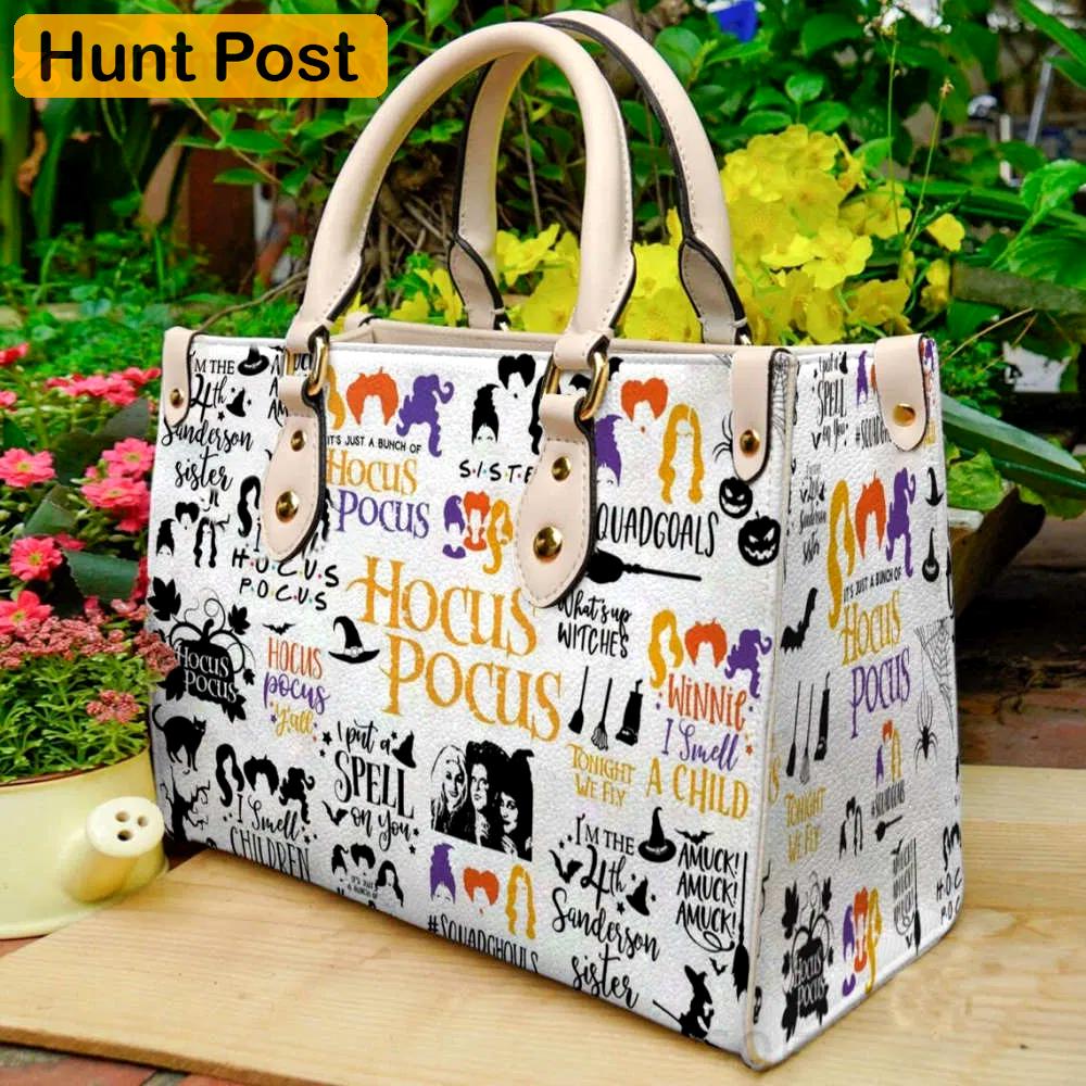 Hocus pocus leather handbag gift for women 2699 Women Leather Hand Bag
