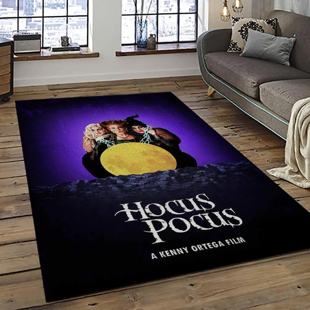 Hocus pocus supernatural comedy film movie carpet area rug home decor halloween gift best present for friends hps42 Rectangle Rug