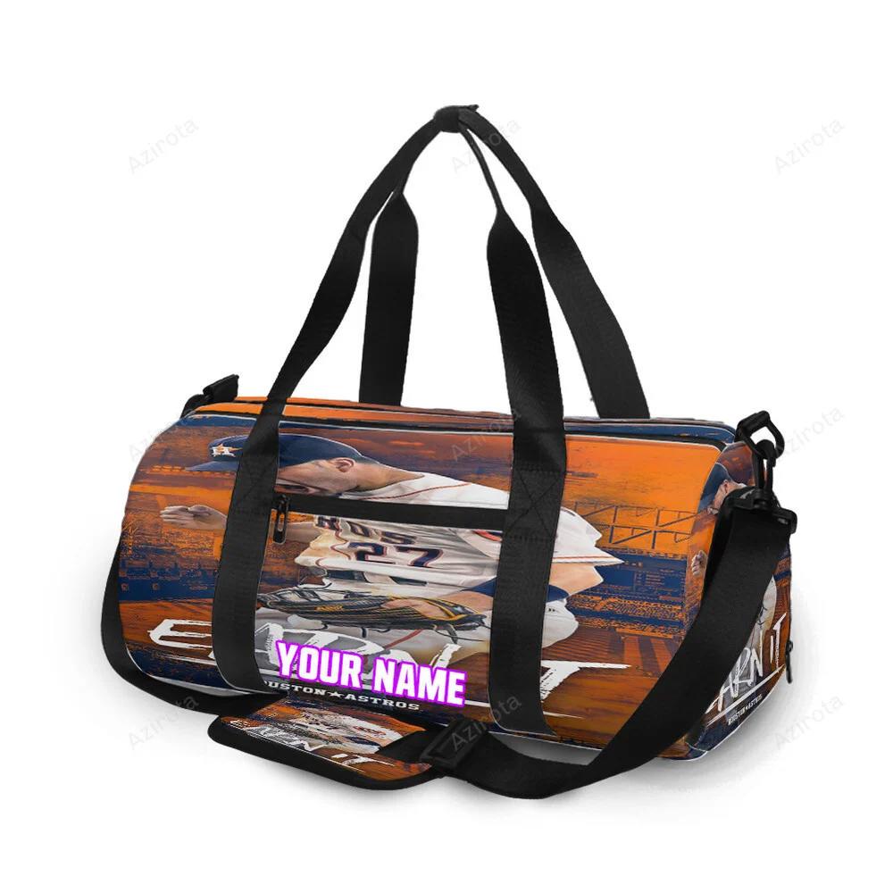 Houston astros jose altuve 27 v7 personalized name travel bag gym bag 570 Travel Bag