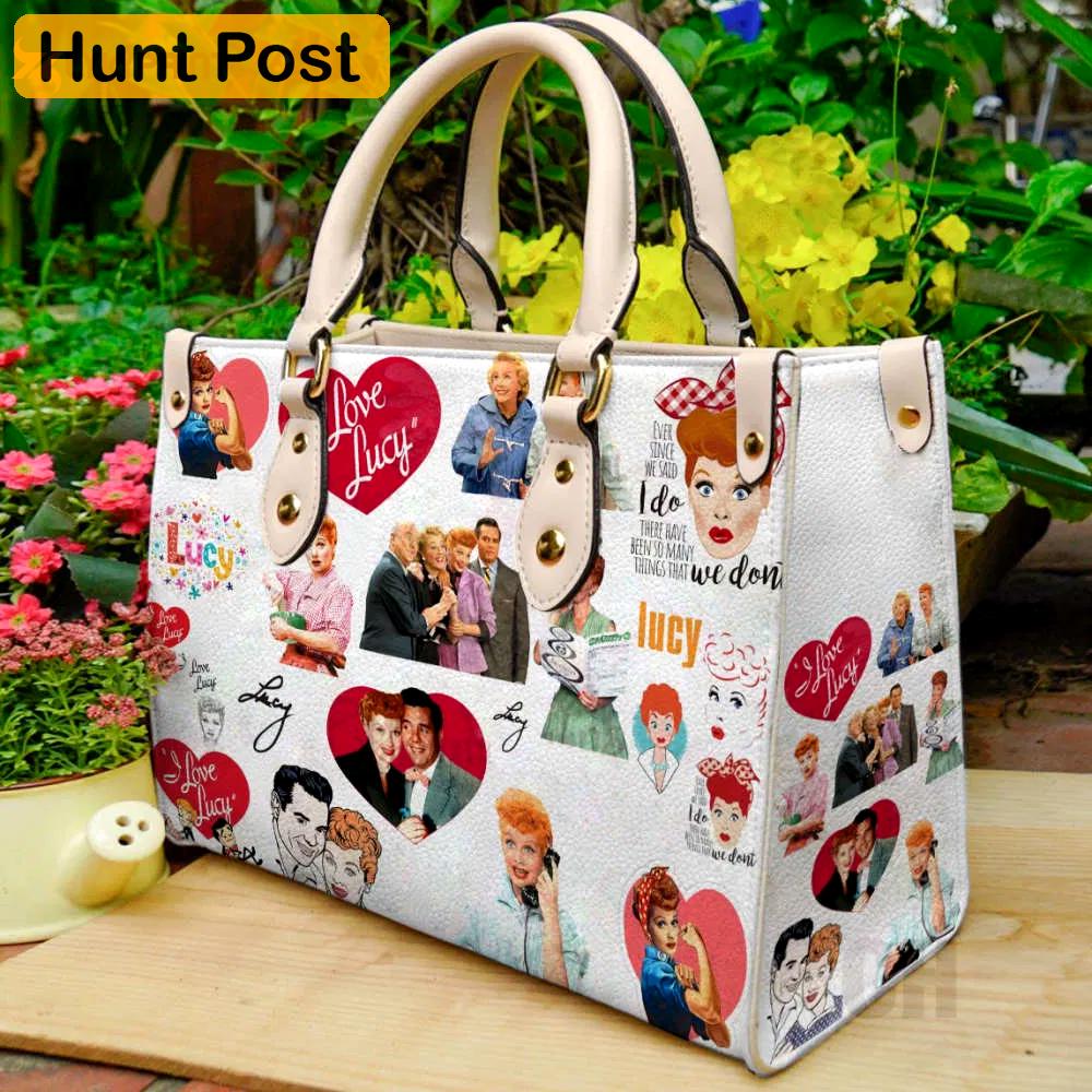 I love lucy leather handbag gift for women 4163 Women Leather Hand Bag