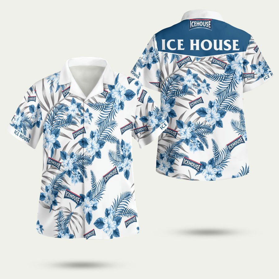 Ice house beer hawaiian shirt Hawaii Shirt Shorts & Flip Flops