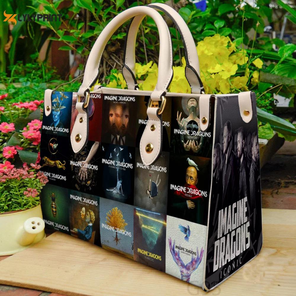 Imagine dragon leather bag for women gift 4018 Women Leather Hand Bag
