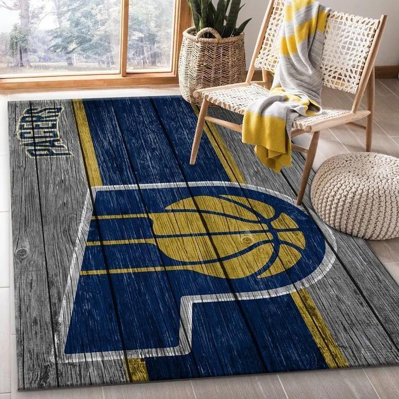Indiana pacers nba 1 area rug living room and bed room rug rug regtangle carpet Rectangle Rug