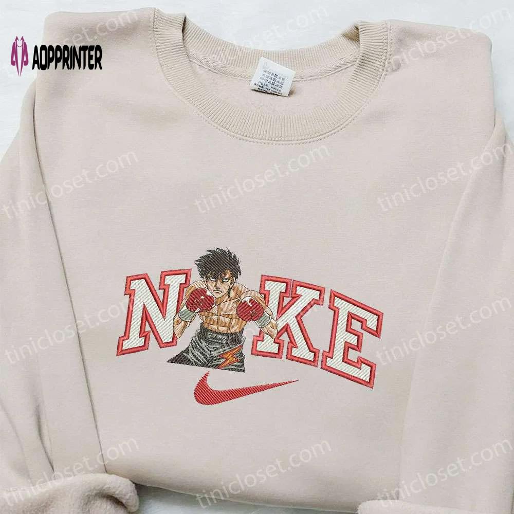 Ippo makunouchi x nike anime embroidered shirt – hajime no ippo inspired nike collaboration Embroidered Shirt