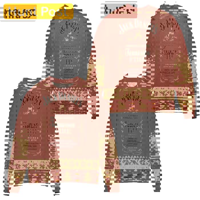 Jack daniel?s tennessee fire whisky pine tree ugly christmashot 2025 style 875 Christmas Ugly Sweater