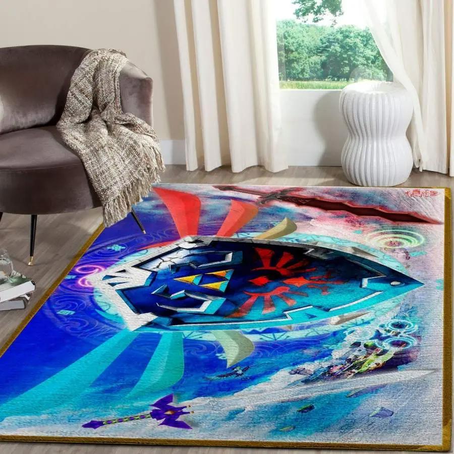 Jack skellington and grinch area rug living room rug home decor christmas movie ofd 07113 Rectangle Rug