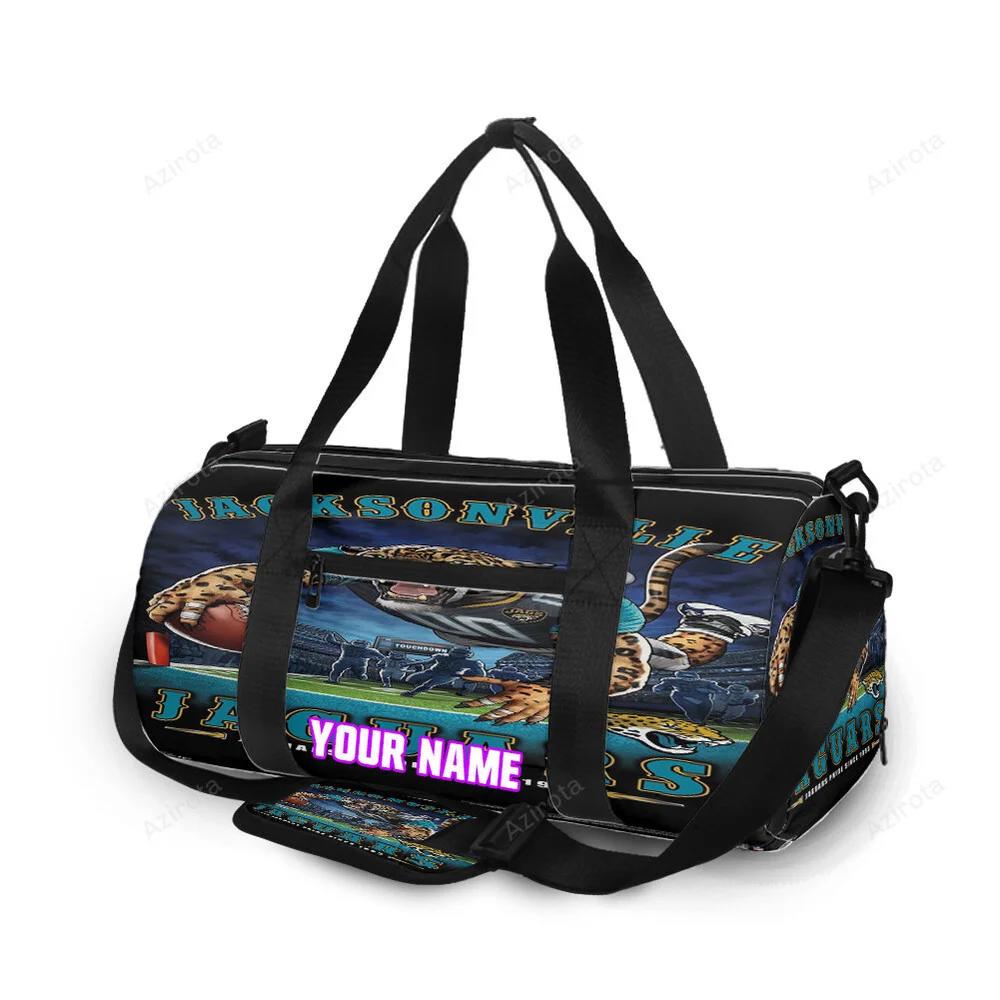 Jacksonville jaguars mascot personalized name travel bag gym bag 1190 Travel Bag