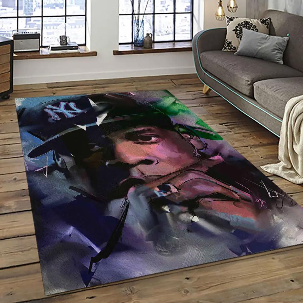 Jay-z rapper hiphop music retangle carpet area rug home decor best gift for fan and friends jz13 Rectangle Rug