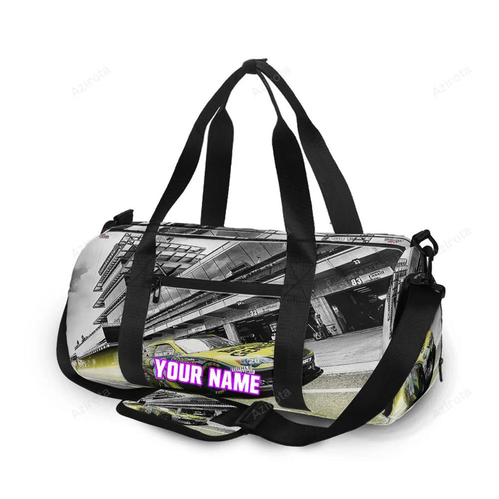 Joe gibbs racing car2 personalized name travel bag gym bag 1723 Travel Bag