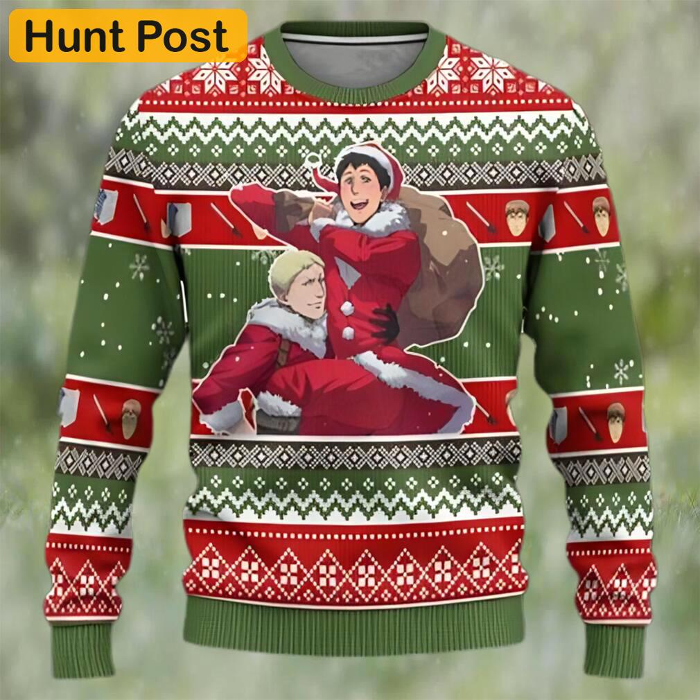 Kaworu x shinji anime ugly christmas sweater custom neon genesis evangelion Christmas Ugly Sweater