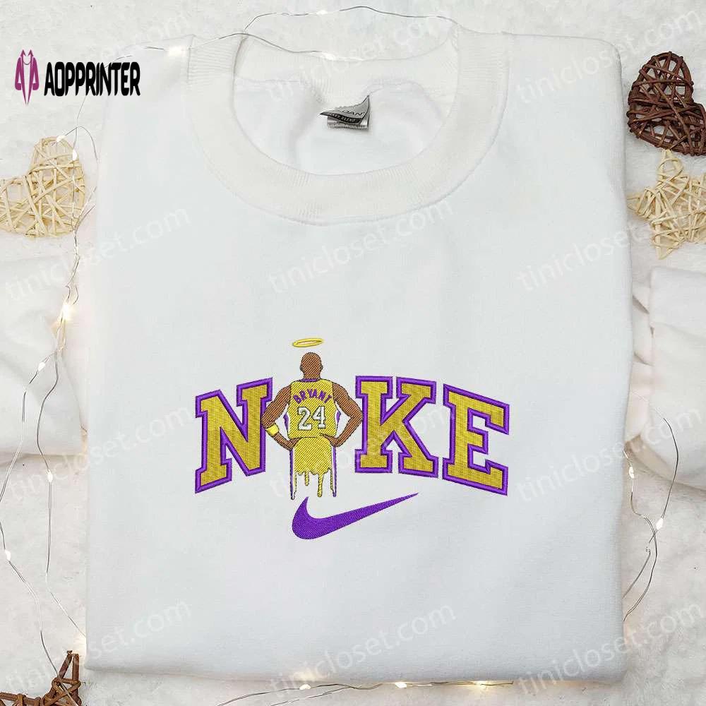 Kobe bryant x nike embroidered shirt nba sports hoodie celebrity t-shirt Embroidered Shirt